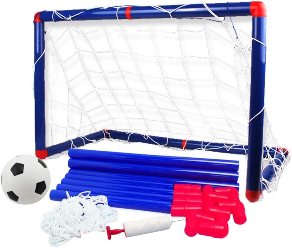 Toyvian Kinder Mini Fußballtor Set Tragbares Fußballtor Fußballspielset