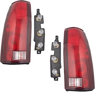 Amazon.com: Aftermarket Replacement Set Tail Lights with Bulb Sockets