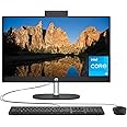 HP 23.8 inch All-in-One Desktop PC, FHD Display, Intel Core i3-N300, 8 GB RAM, 256 GB SSD, Intel UHD Graphics, Windows 11 Home, 24-cr0030 (2023), Shell White