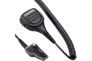 commountain Speaker Mic Compatible with Kenwood Radios NX-200 NX-210 NX-300 NX-3200 NX-3300 NX-3400 NX-410 NX-411 NX-5200 NX-5300 NX-5400 TK-2180 TK-3180 TK-5220 TK-5320 TK-290, Shoulder Microphone