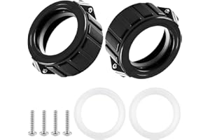 AFZZ 2" Spa Hot Tub Heater Split Nut Unions with Screws and Heater Gasket, Compatible with Balboa Gecko Hot Tub Heater Assemblies Replacement Parts, Replacement for 0121109020 Split Heater Nuts - 2 Pcs