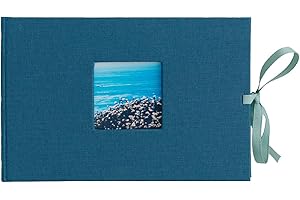 Kolo Noci Small 4x6 Photo Album, Holds 24 Photos, Ideal for Weddings and Baby Books, Lake