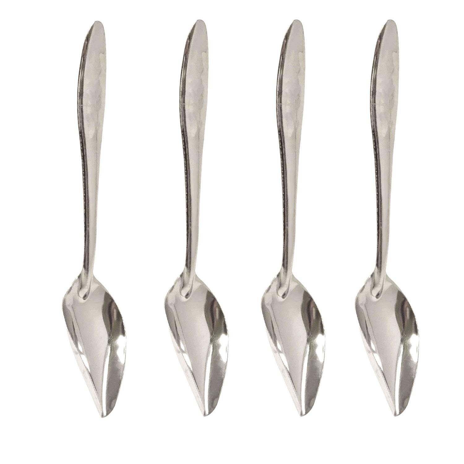 HONBAY 4PCS Stainless Steel Bird Feeder Spoons Parrot Feeding Scoops Hand Feeding Spoons for Parrot
