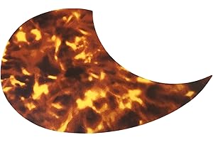 Musician Outfitters Acoustic Guitar OM 18V Style Pickguard Self Adhesive Tortoise Shell (Light Brown Spots)