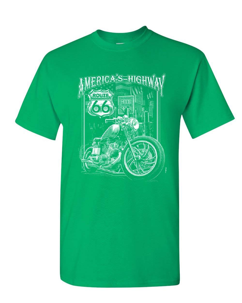 America's Highway T-Shirt Route 66 MC Motorcycle
