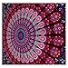 Pink and Purple Peacock Mandala Tapestry Mandala Throw, Bohemian Tapestry, Purple Tapestry, Mandala Bedspread, Tapestry Throw, Picnic Blanket