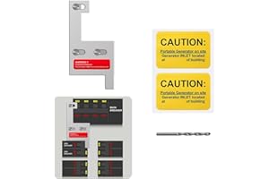 QYZZRS Generator Interlock Kit Compatible with GE General Electeric Vertical Main 150 and 200 Amp Panels,for Siemens 200 Amp Panel Interlock Kit,2 1/4 Inch Spacing spacing Between Main and Branch Breake
