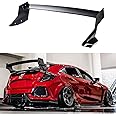 M Style Gloss Black GT Trunk Spoiler Wing Compatible with 2017-2021 Honda Civic FK4 FK7 FK8 5 Door Hatchback Type-R