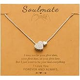 fasone Sterling argentum Heart Necklace for Women, CZ Heart Pendant Choker, Trendy Heart Chain Jewelry, Ideal for Birthday, Argentum heart necklace for women，Two heart necklace
