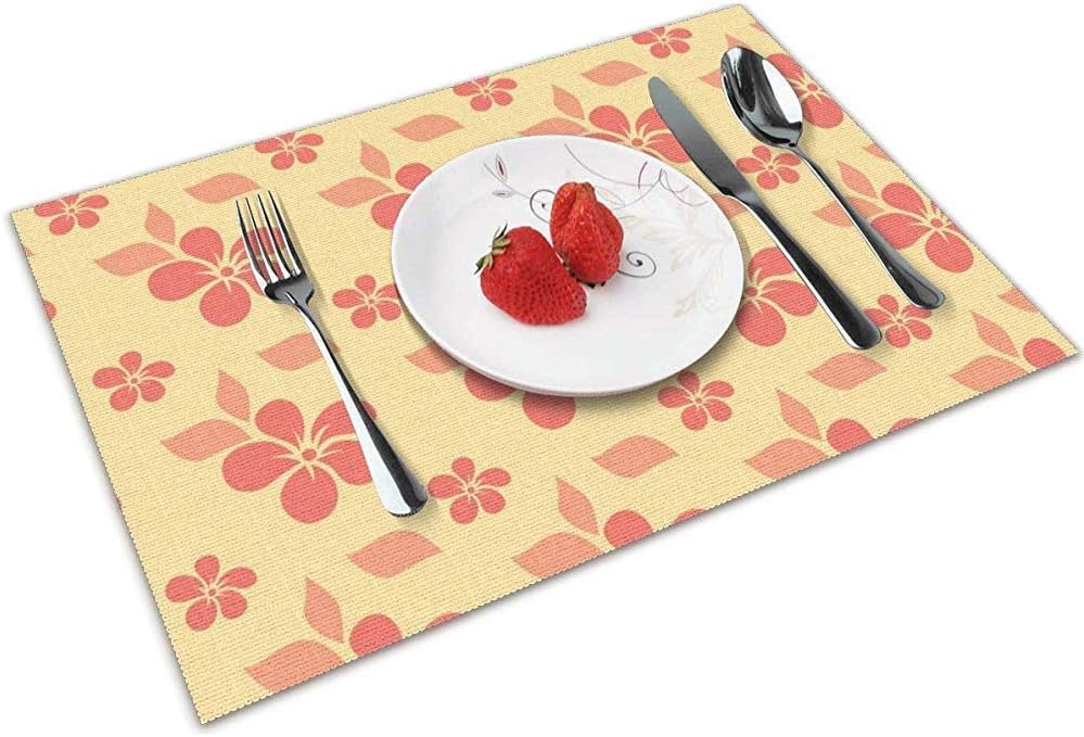 Dining Table Mats Flower_Pattern_00021 Juego De Mesa De Comedor