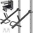 SELEWARE Adjustable Lever Arms Jammer Arms for 2'' x 2'' and 3'' x 3''Power Racks, Heavy Duty Versatile Lever Arm Attachment for Gym Rows, Pushes, Deadlifts, Belt Squats, Curls and More