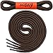 Miscly Round Boot Laces [1 Pair] Heavy Duty and Durable Shoelaces for Boots, Work Boots & Hiking Shoes (45