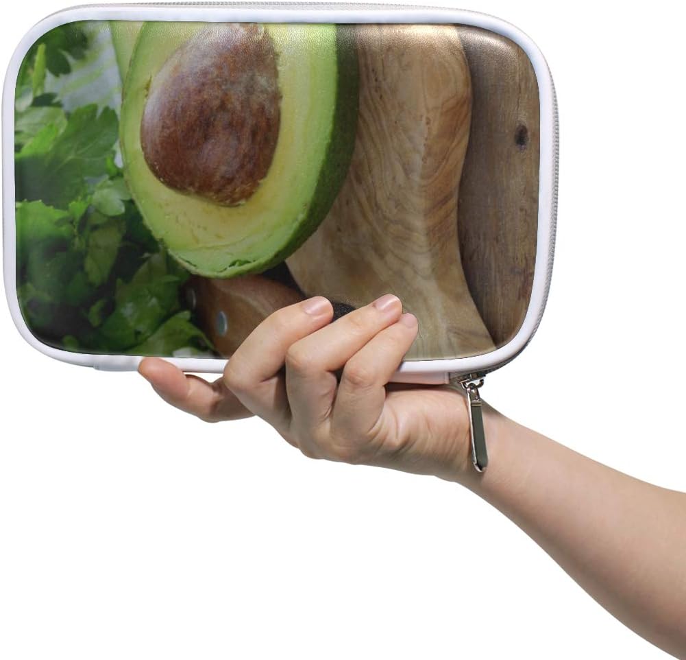 Bolso de baño para mujer Bolso de tocador de aguacate pequeño y