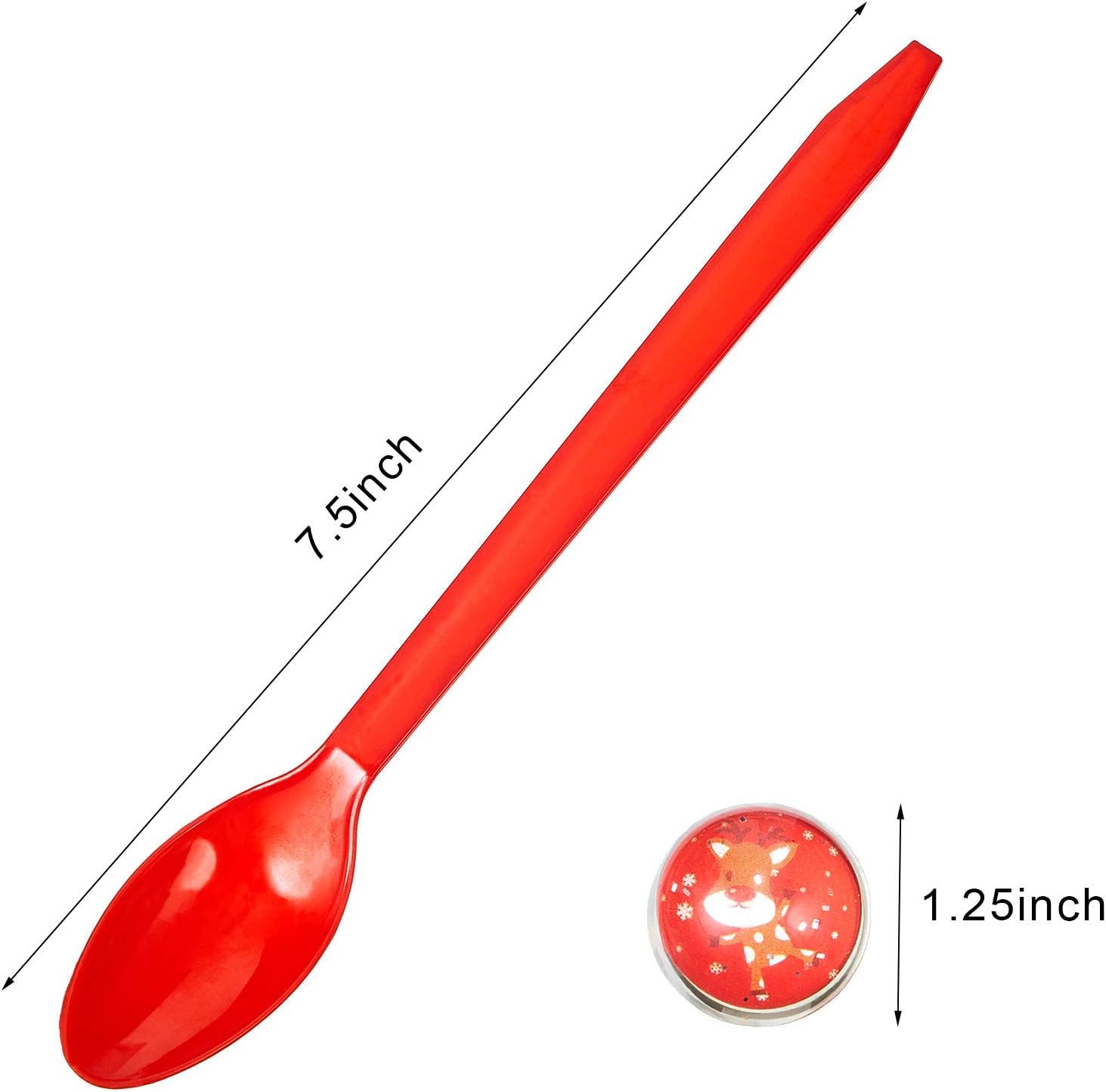 40 Pieces Christmas Game Bouncy Balls Spoon Game Set Spoon Relay Race Toy Fun Egg Bouncy Ball Game for Christmas Party Classroom Activities Party Supplies: Toys & Games