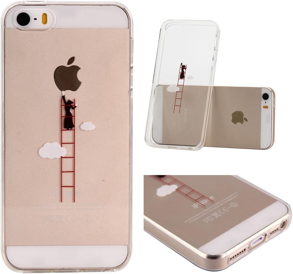 Iphone 5 5s Se カバー Yiga Case クリア クリエイティブアニメ ケースシリコン かわいい Tpu 超薄 フレキシブルソフト保護ケース Apple Iphone 5 5s Se 用 ケース カバー 通販 Amazon