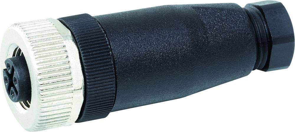M12 socket with self-connectable screw terminal.