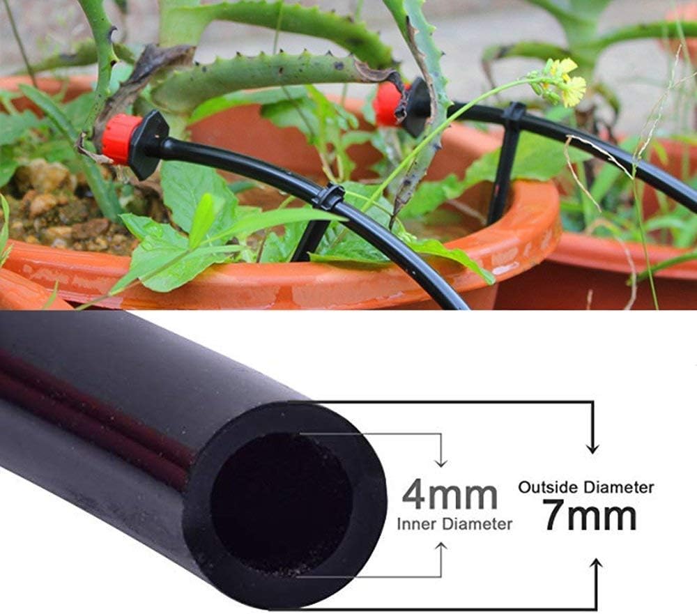 UCLEVER 1/4 inch Blank Irrigation Tubing Distribution Irrigation Drip Tube Hose for Home and Garden, 66Ft Roll Black : Garden & Outdoor