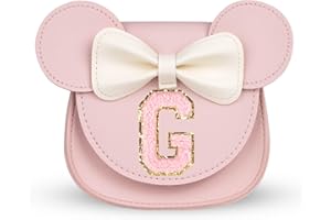 HINCOO Toddler Purse, Little Girls Purse, Kids Purses For Girls Age 2-12, Personalized Toddler Gifts, 2,4,6 Year Old Girl Birthday Gift, Gifts For 3 Year Old Girl, Kids Wallet Crossbody Bag (pink G)