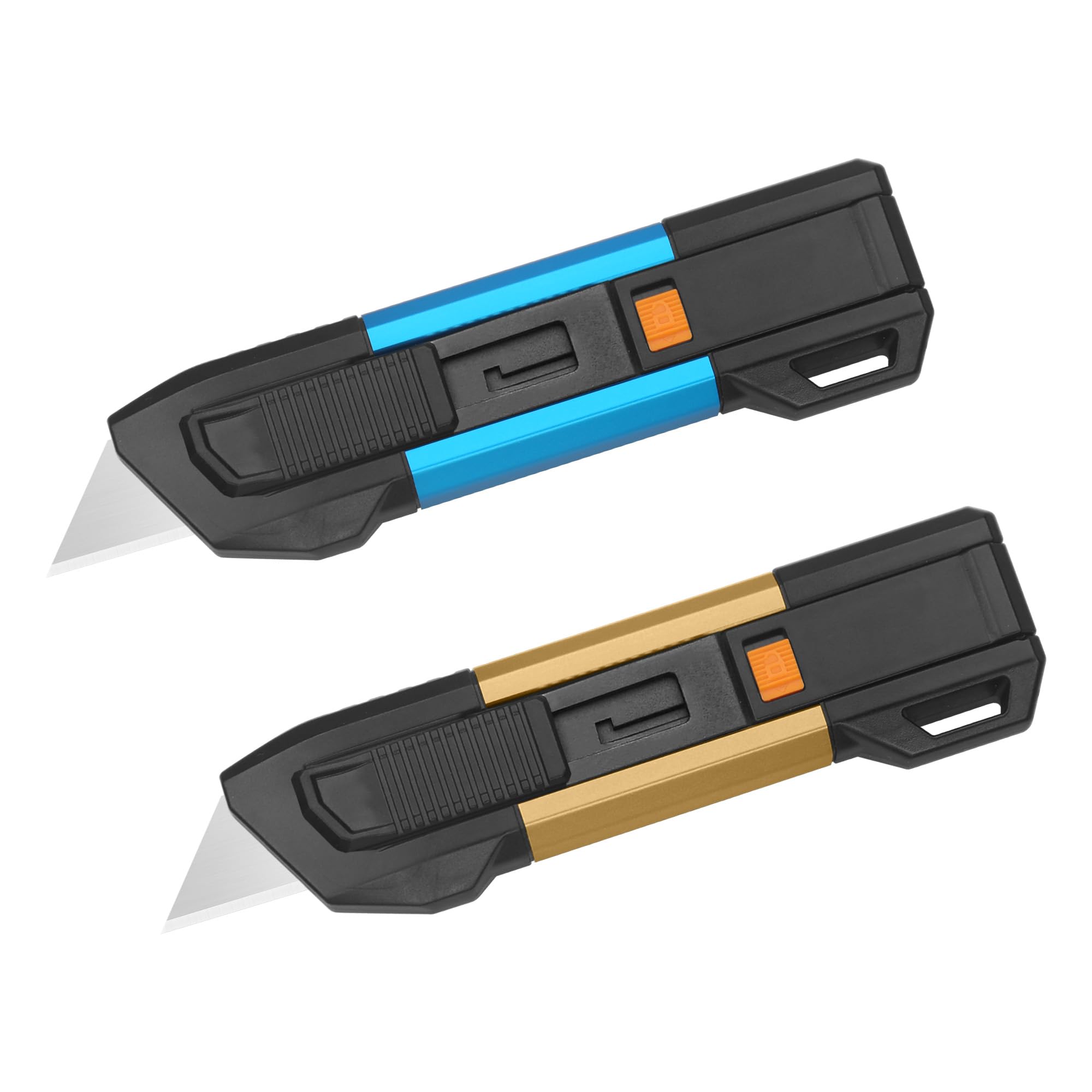 Photo 1 of XW Auto-retractable Safety Box Cutter, Lightweight Safety Knife with Self-retracting, 2-Pack