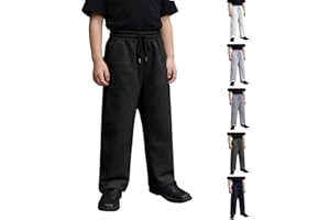 Boys Baggy Sweatpants Pants Wide Leg Kids Youth Teens Comfy Joggers Size 4-16 Years Clothes