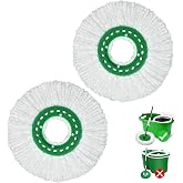 Tornado Spin Mop Head ONLY Compatible with 𝗡𝗲𝘄 𝗟𝗶𝗯𝗺𝗮𝗻 𝐓𝐨𝐫𝐧𝐚𝐝𝐨 𝗦𝗽𝗶𝗻 𝗠𝗼𝗽 𝗦𝘆𝘀𝘁𝗲𝗺 Washable &amp; Reusable Libman Mop Head Replacement Refill for Tornado Mop- New Version (NOT Old)