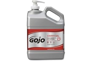 GOJO Cherry Gel Pumice Hand Cleaner, Cherry Fragrance, 1 Gallon Hand Cleaner with Pumice in Pump Bottle (Pack of 1) – 2358-02