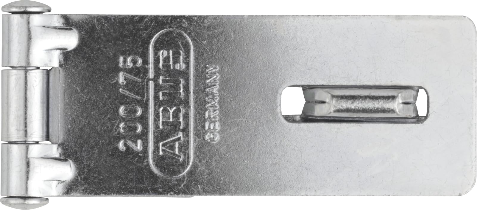 ABUS Hasp and Staple 200/75 - Device for Padlocks - for Smashing Doors - ABUS Security Level 2 - Silver
