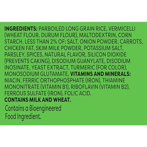 KNORR RICE SIDES CREAMY CHICKEN LONG GRAIN RICE AND VERMICELLI PASTA BLEND FOR A TASTY RICE SIDE DISH 5.7 OZ