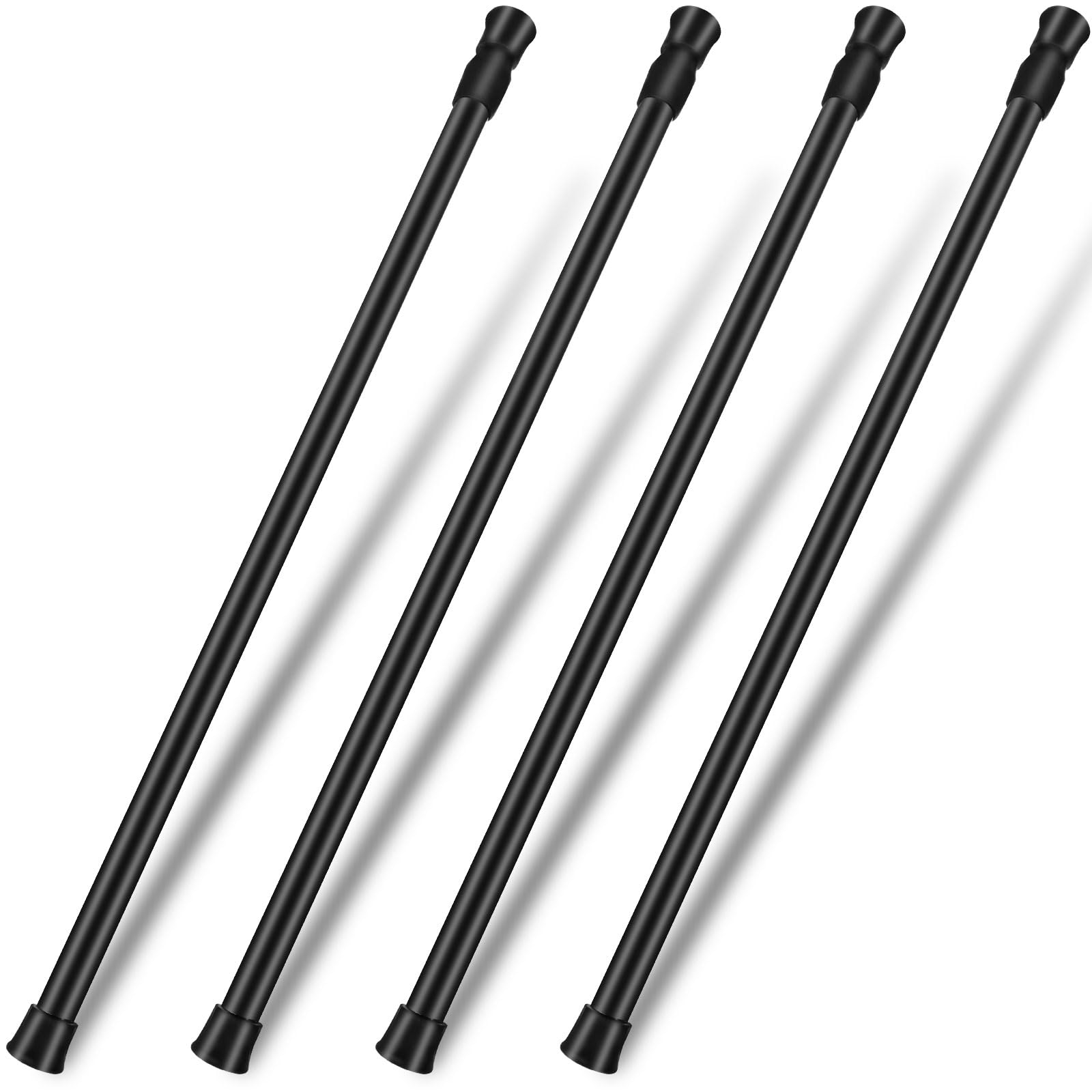 Photo 1 of 4 Pack Sliding Door Security, Bar Window Security Bars, Adjustable Sliding Glass Door Lock, Window Safety Lock Bar with Rubber Tips, Extendable Tension Rods 15.7-27.6 Inch for Children Home