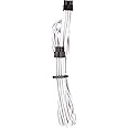 Corsair Premium Individually Sleeved EPS12V/ATX12V Cables – White, 2 Yr Warranty, for Corsair PSUs