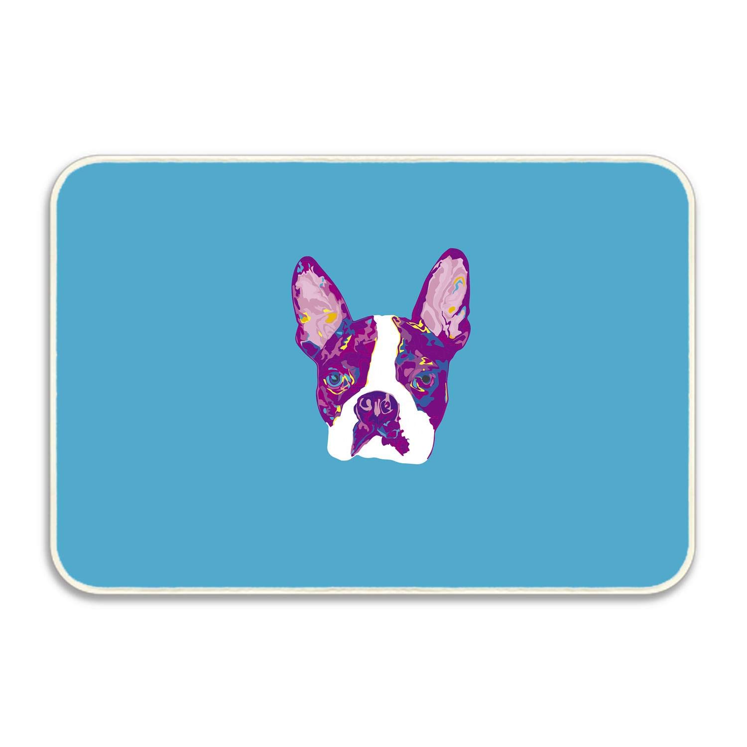 Amazon Com Huayuanhurug Cute Boston Terrier Indoor Doormat
