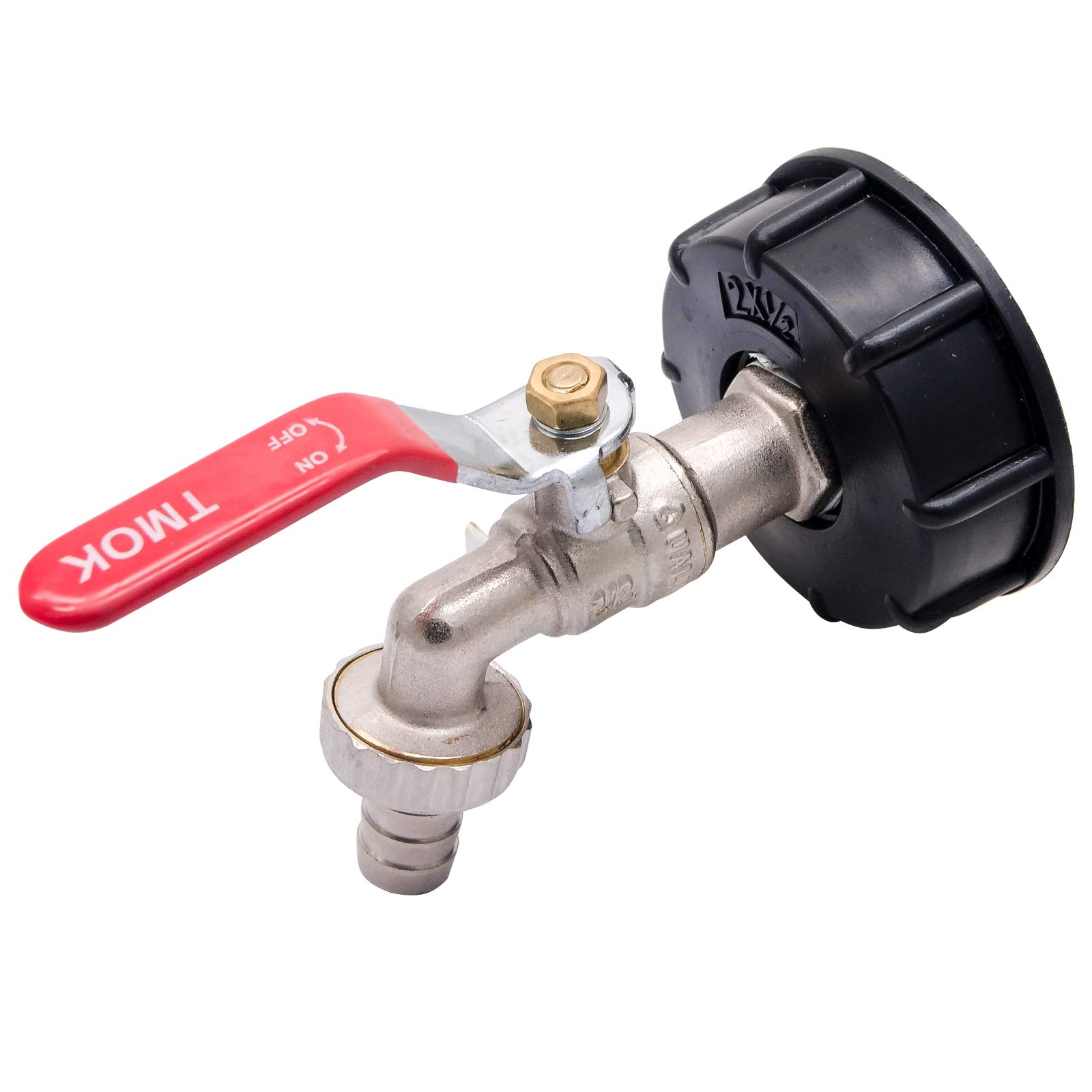 Garden Tap, IBC Adapter 1000 Liter Tank Adapter IS60X6 to Brass Garden Tap 1/2" Hose Fitting Replacement Valve Fitting Parts