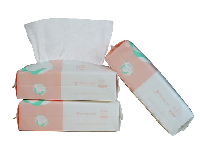 Careboree Ultra Soft Dry Baby Wipes Unscented MultiPurpose