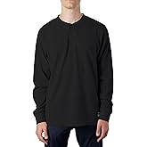 Southpole Mens Thermal Henley Shirt Long Sleeve Soft Waffle Knit 3-Button Top for Men, Sizes S–2XL