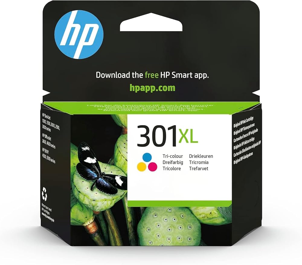 HP 301XL Tri-color High Yield Original Ink Cartridge CH564EE Single Pack