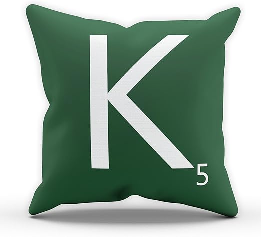 Funkyshirt Letter K Scrabble Tile Game Pillow Cushion Pad Amazon