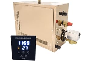 Steam Generator, 15KW Sauna Steam Generator Stainless Steel Home Sauna Room Equipment Control Steam Bath Machine for Home Spa