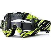 FMY Motorcycle Motocross Goggles for Men Women Youth,Anti-Scratch Dustproof UV400 ATV Dirt Bike goggles