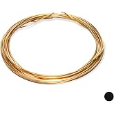 Red Brass Wire, CDA #230, 16 Gauge, Round, Half Hard, 5FT by CRAFT WIRE | Jeweler's Brass Wire for Jewelry Making, Wire Wrapping, Red Brass, CDA #230 Alloy Jewelry Grade, High Quality Made in USA