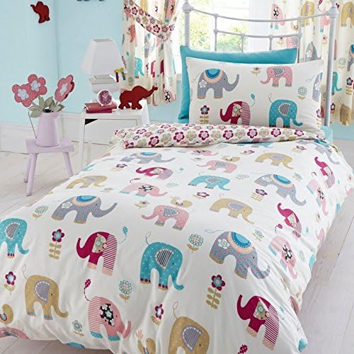 Jumbo Elephant Brushed Cotton Single/US Twin Duvet Cover Set