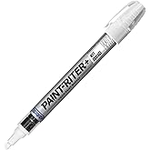 Markal 96930 Paint-Riter+ Wet Surface Liquid Paint Marker, Versatile Surface Compatibility, Bold Mark Size 1.8", White