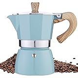 Stovetop Espresso Maker, 6 Espresso Cup Moka Pot - 10 oz Manual Cuban Coffee Percolator Machine Premium Aluminum Moka Italian