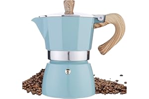MORDEN MS Moka Pot Stovetop Espresso Maker 3 Cup - 5 oz Italian Coffee Maker, Manual Cuban Coffee Percolator Machine Italian Espresso Greca Coffee Maker for Cappuccino or Latte