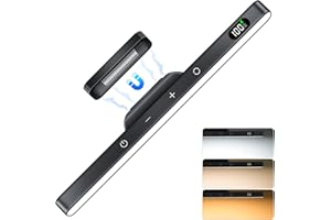 WILLED 3W Dimmable Mirror Lights,3 Colors Adjustable Wall Light with 120 LED,Touch Control,2000mAh Rechargeable Battery Makeup Light, Magnetic Stick Light Bar for Cabinet,Kitchen,Closet,Bedside,Desk