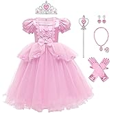 ODIZLI Girls Princess Dress Up Costume Butterfly Tulle Dress+Accessories Birthday Party Halloween Christmas Carnival Cosplay