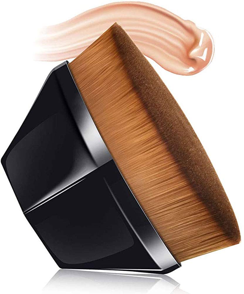 Petal-Shaped Foundation Brush Premium - Makeup Brush Flat Top Soft Silky Synthetic Fiber Brush Face Blush Professional, Suitable for Cream Mixed Liquid or Flawless Powder Cosmetics