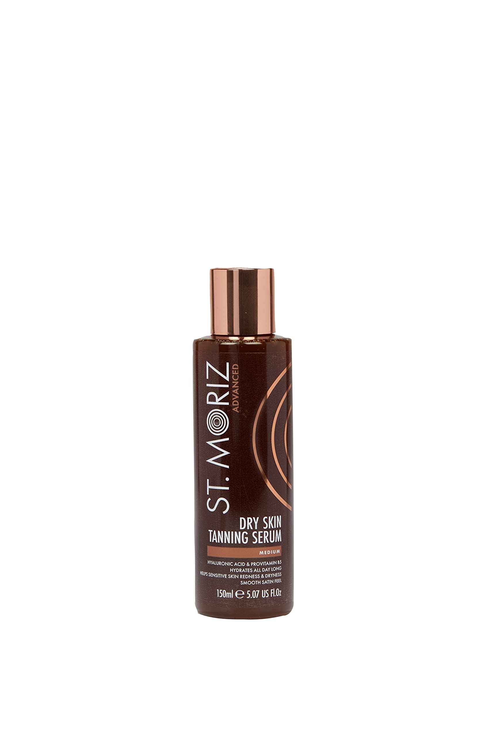 St Moriz Advanced Dry Skin Gradual Tanning Serum in Medium | Gradual Vegan Fake Tan Serum with Hyaluronic Acid & Vitamin B5 for Extra Hydration | Dermatologically Tested & Cruelty Free | 150ml