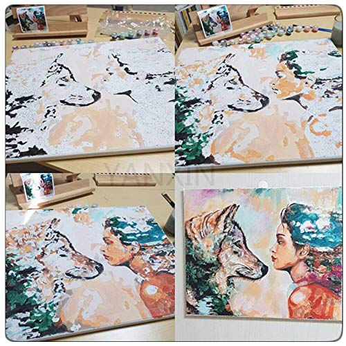 YANXIN DIY Paint by Numbers Adults,16x20 Inch Canvas Painting by