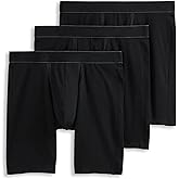 Jockey Men's Underwear Chafe Proof Pouch Cotton Stretch 8.5" Long Leg Boxer Brief - 3 Pack