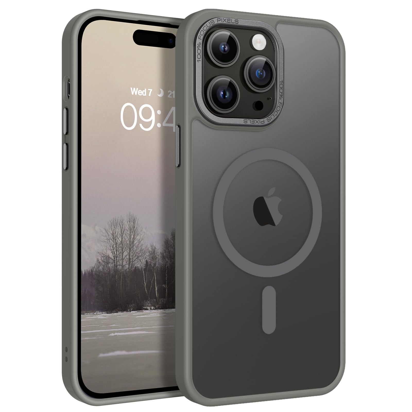 BENTOBEN Magnetic for iPhone 14 Pro Case [Compatible with Magsafe] Translucent Matte 14 Pro Phone Case Slim Thin Shockproof Women Men Girls Boys Protective Cover Cases for iPhone14 Pro 6.1" 2022, Gray
